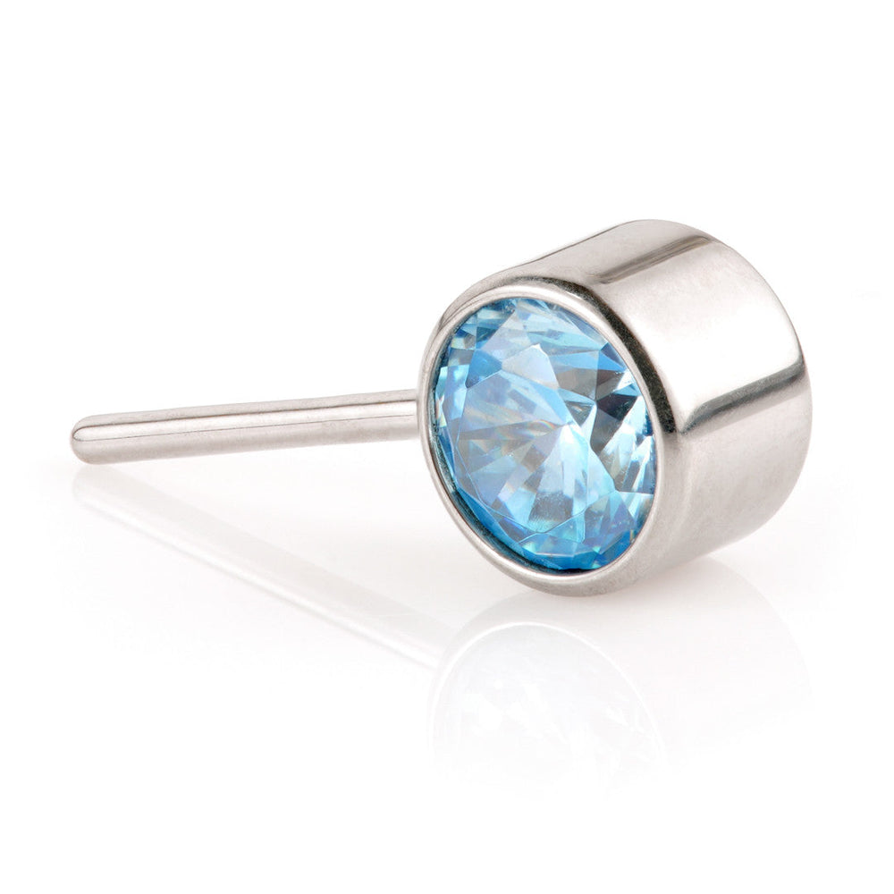 Ti Threadless Forward Facing Single Bezel-Set Attachment