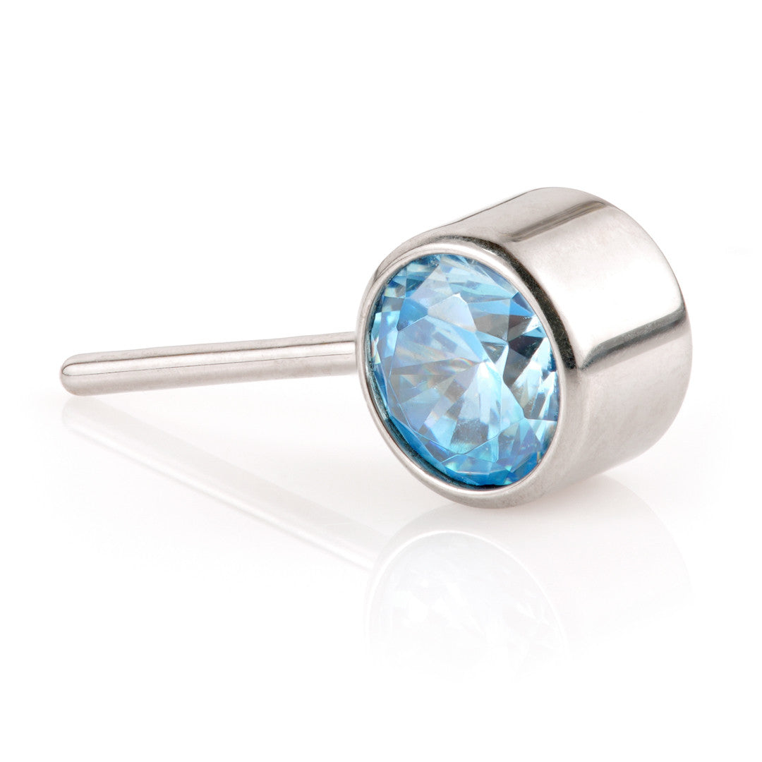 Ti Threadless Forward Facing Single Bezel-Set Attachment