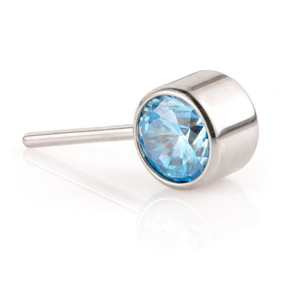 Ti Threadless Forward Facing Single Bezel-Set Attachment