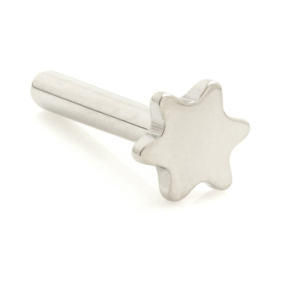 Ti Threadless Labret Stem with Star Base