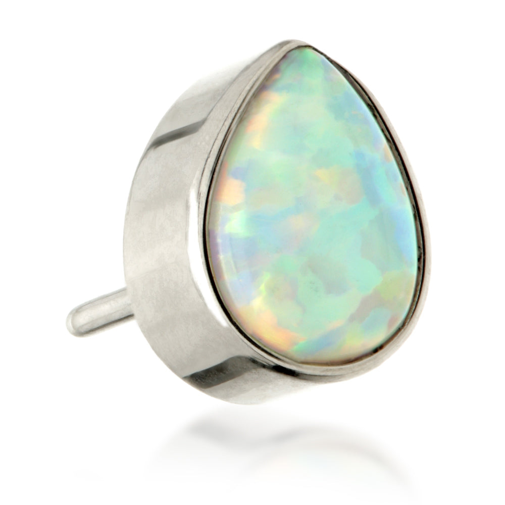 Ti Threadless Opal Teardrop Attachment