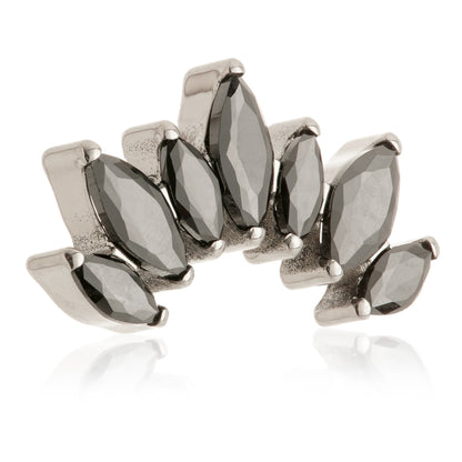 Ti Threadless Prong Jewelled Marquise Cluster Attachment