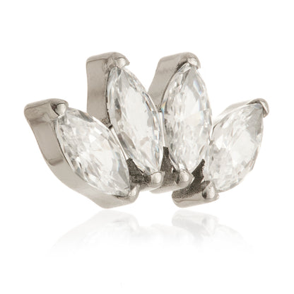 Ti Threadless Prong Set Marquise Attachment