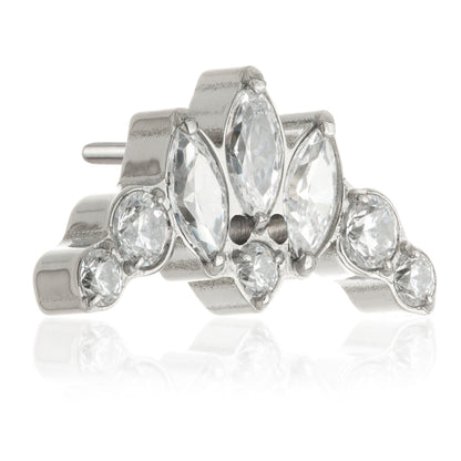 TiC Fleur De Lis Jewelled Threadless Attachment
