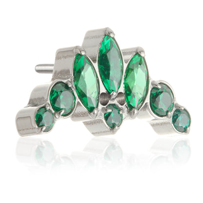 TiC Fleur De Lis Jewelled Threadless Attachment
