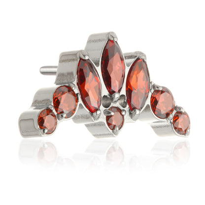 TiC Fleur De Lis Jewelled Threadless Attachment