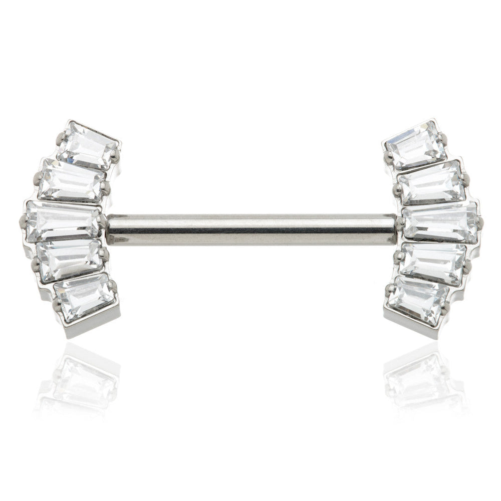 TiC Threadless Titanium 5 Baguette Nipple Bar