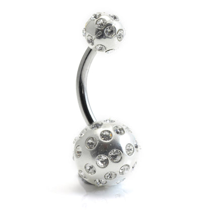 Tiffany Ball Silver & Steel Navel (BA01)