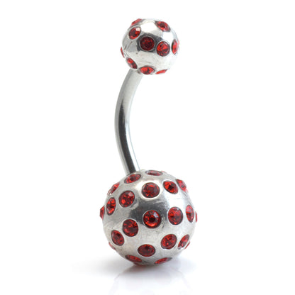 Tiffany Ball Silver & Steel Navel (BA01)