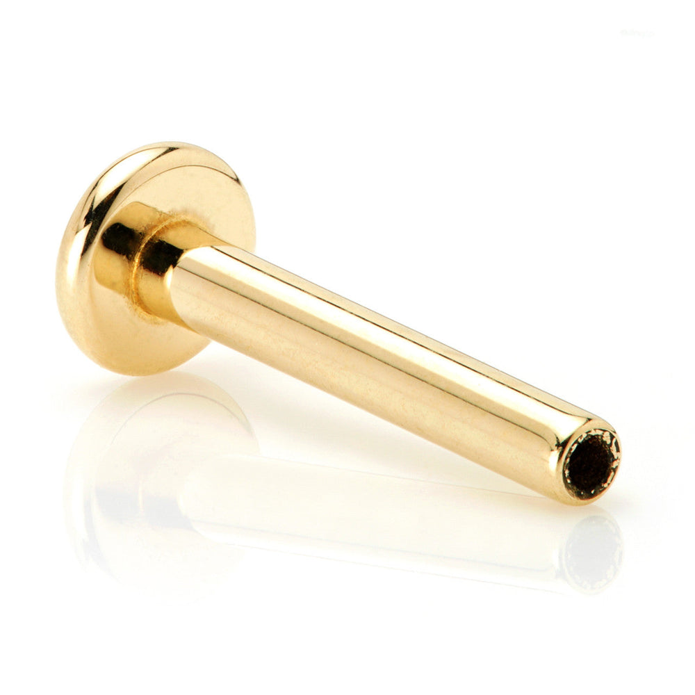 Tish Lyon Solid 14ct Gold Threadless Labret Post