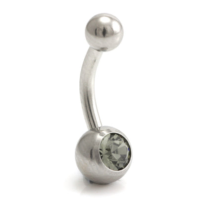 Titanium External Thread Baby Jewelled Navel - UK Made