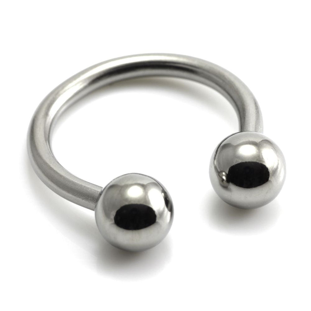 Titanium External Thread Circular Barbell - Imported