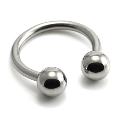 Titanium External Thread Circular Barbell - Imported