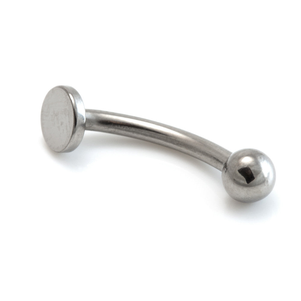 Titanium External Thread Inverted Labret (Curved) - UK Made
