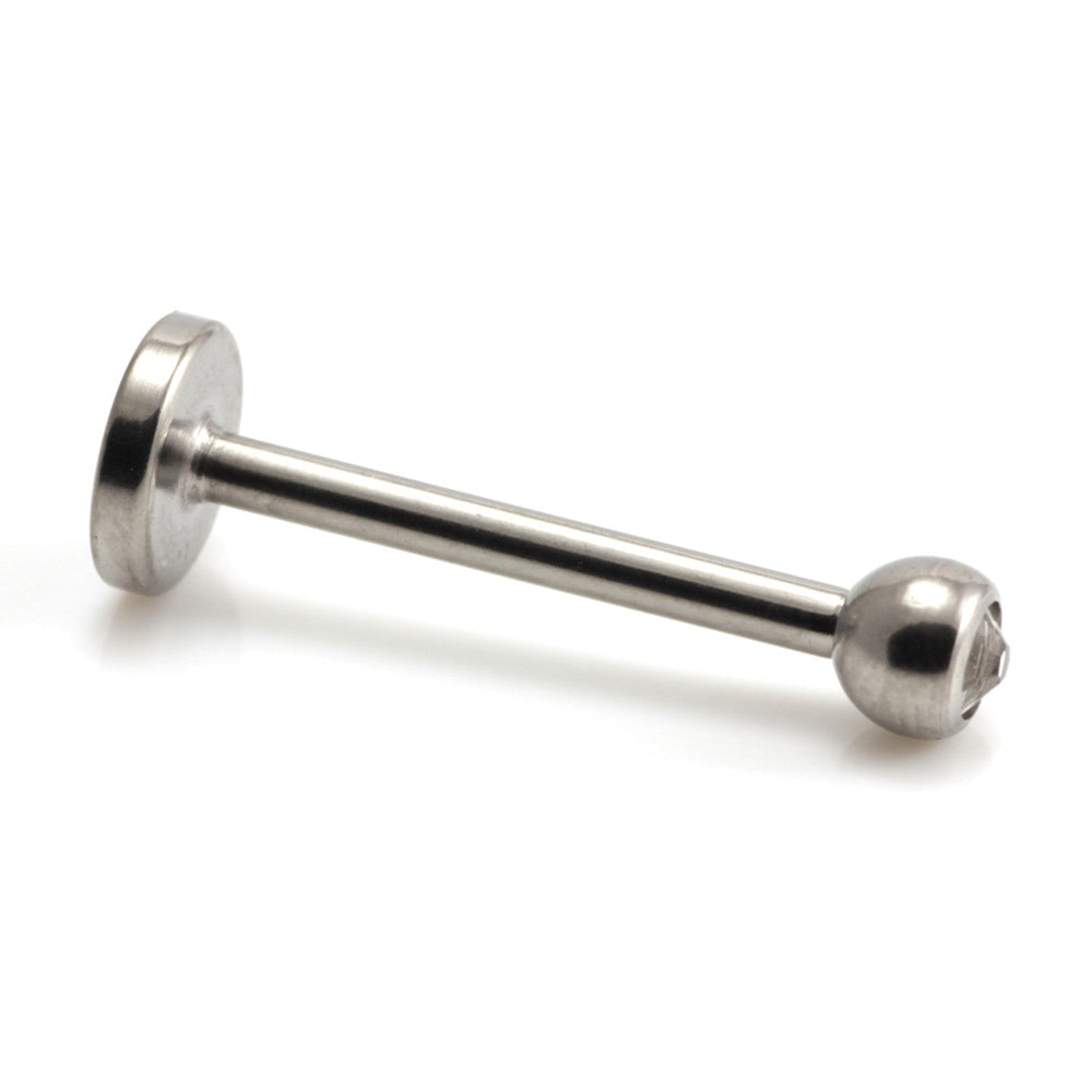 Titanium External Thread Micro Gem Labret - UK Made