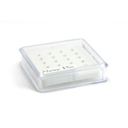 20x Silver AB Gems - Straight Ball Back - in Box