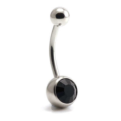 Titanium Internal Jewelled Banana (1.6mm)