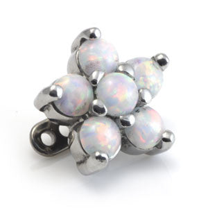 Titanium Internal Thread Anchor With Steel Opal Flower (5 Petals) - DA28BOP
