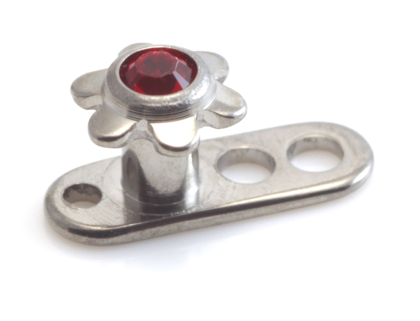 Titanium Internal Thread Anchor With Ti Gem Flower