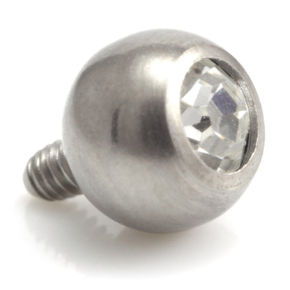 Titanium Internal Thread Gem Ball