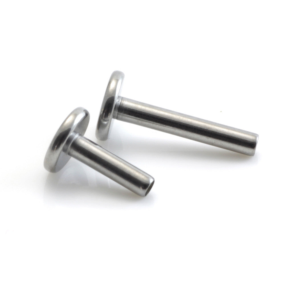 Titanium Internal Thread Small Base Labret Stem (1.6mm)