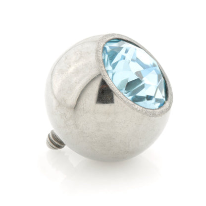 Titanium Internal Thread Micro Gem Ball