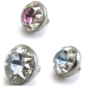 Titanium Internal Thread Multi Gem Resin Coated Disk