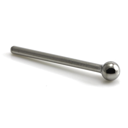 Titanium Straight Plain Nose Stud