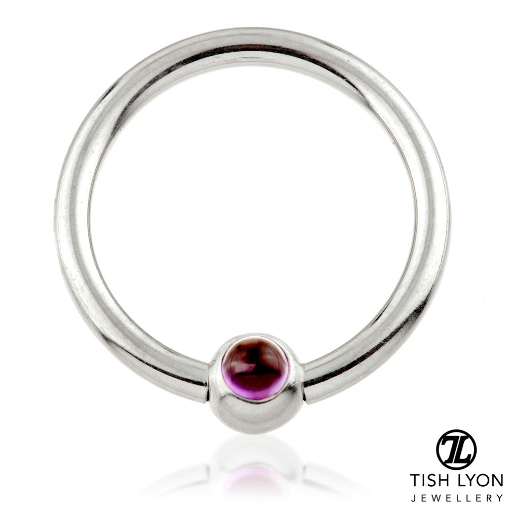 TL - 14ct Gold Amethyst BCR - 1.6mm