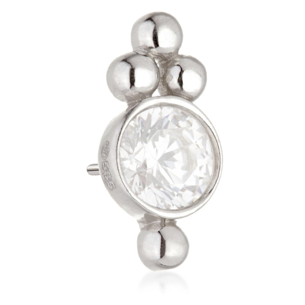 TL - 14ct Threadless Gold Caeli Cluster Pin Attachment