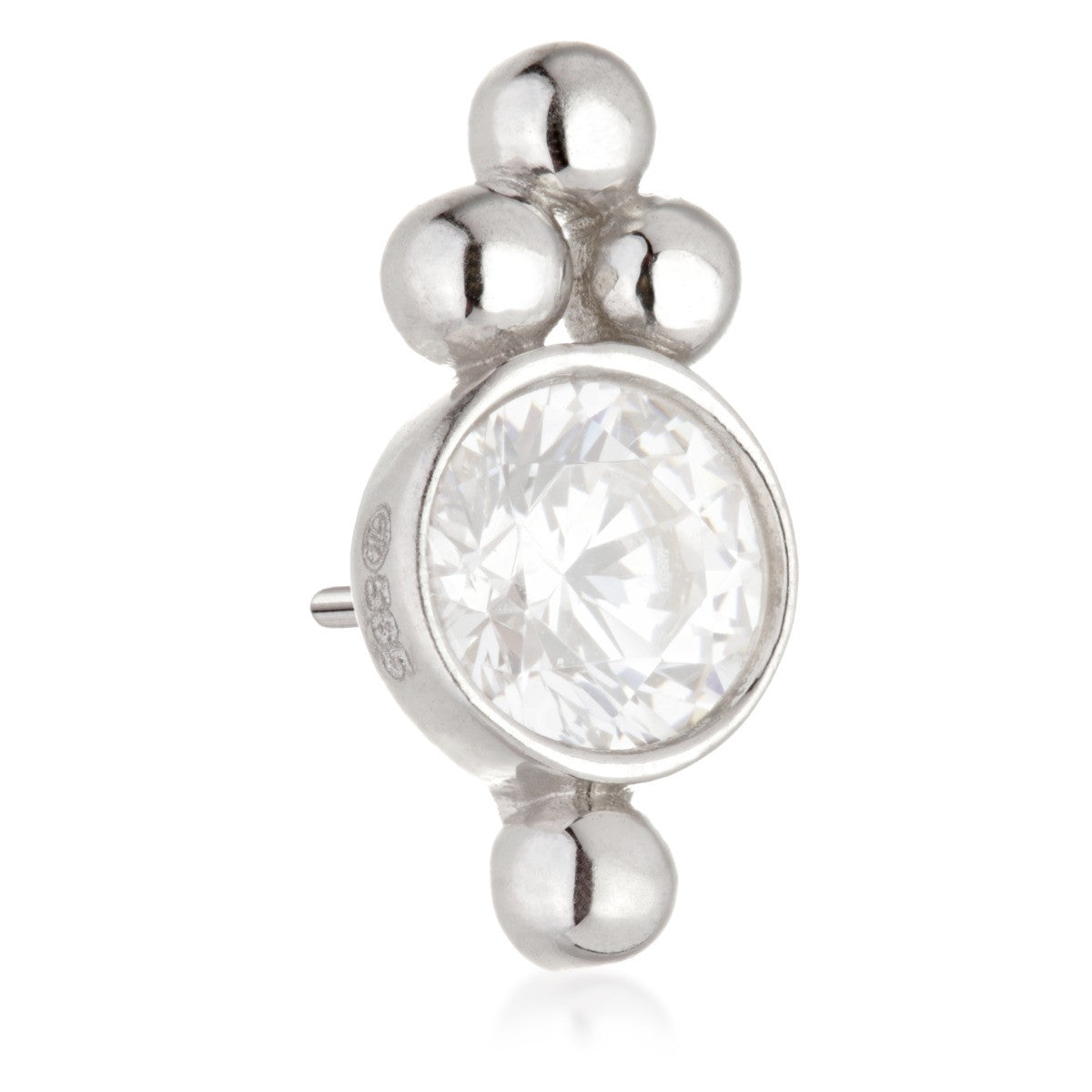 TL - 14ct Threadless Gold Caeli Cluster Pin Attachment