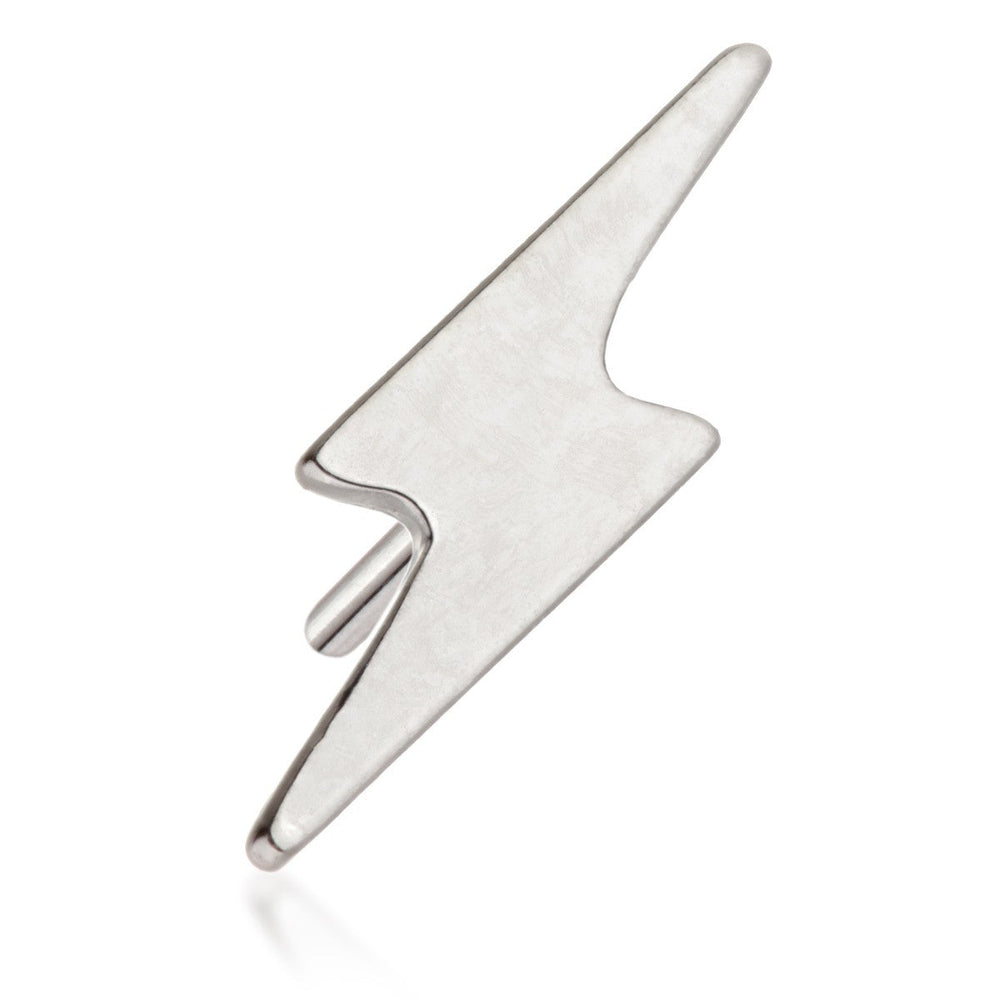 TL - 14ct Threadless Gold Lightning Bolt Pin Attachment