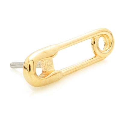 TL - 14ct Gold Threadless Safety Pin Attachment