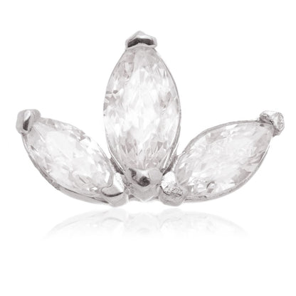 TL - 14ct Internal Gold Fleur-De-Lis Gem Attachment
