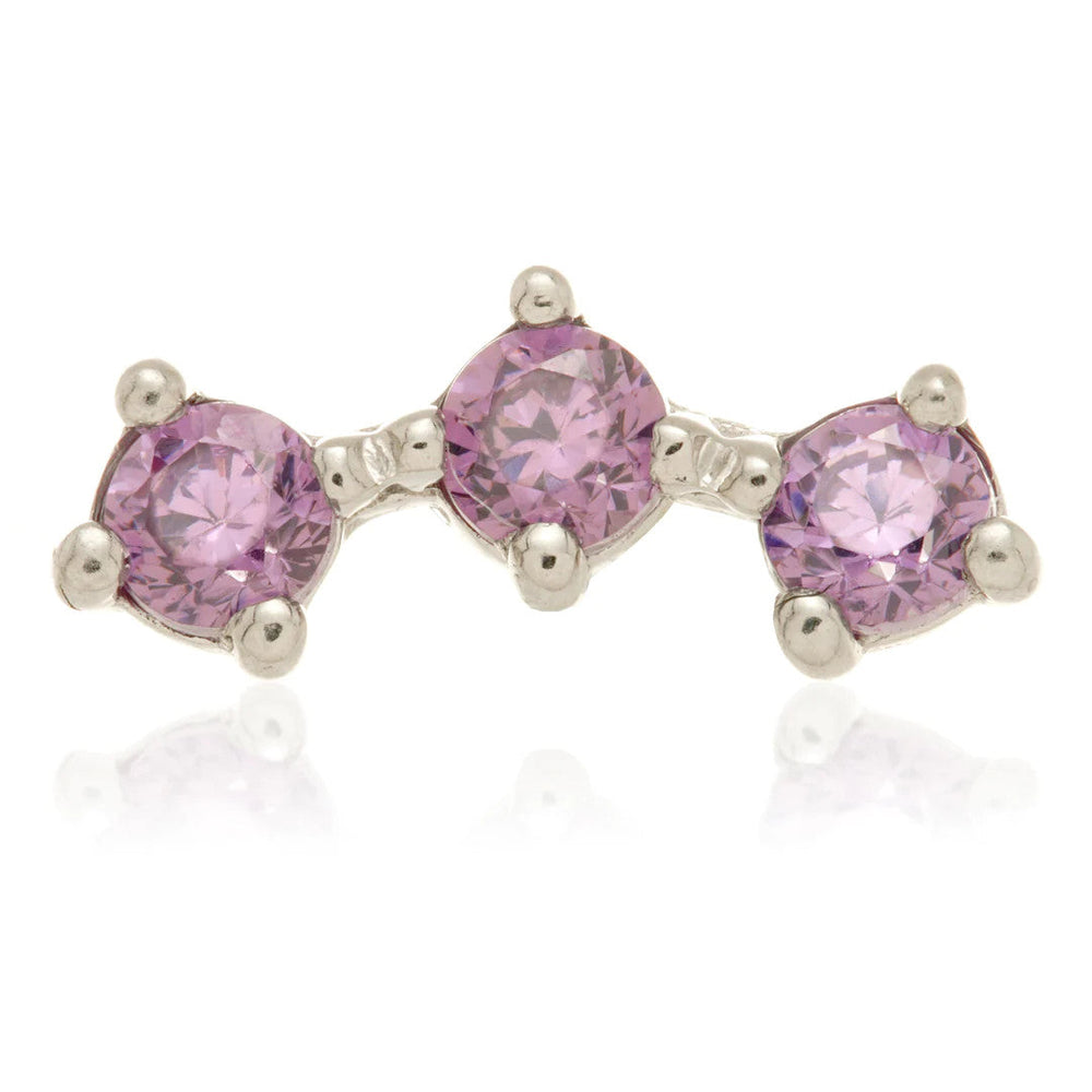 TL - 14ct Internal Gold Triple Gem Attachment