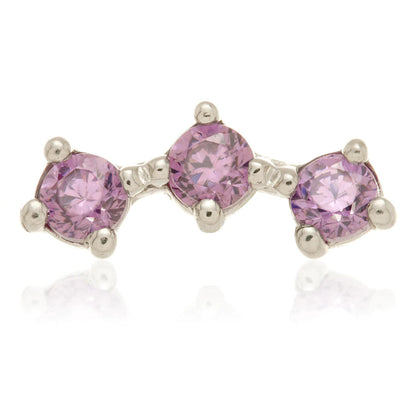TL - 14ct Internal Gold Triple Gem Attachment