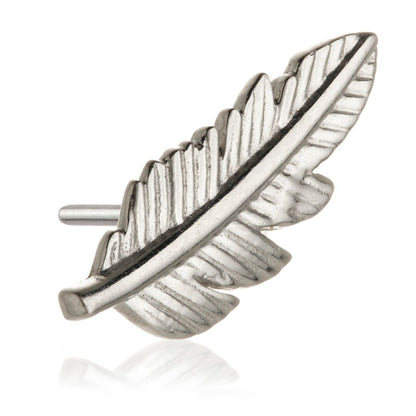 TL - 14ct Solid Gold Threadless Feather Attachment