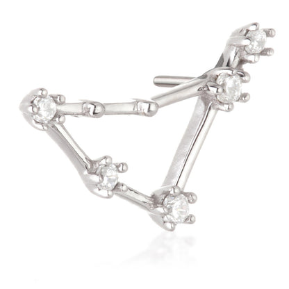 Capricorn Threadless Jewelled Zodiac Constellation Pin Attachment