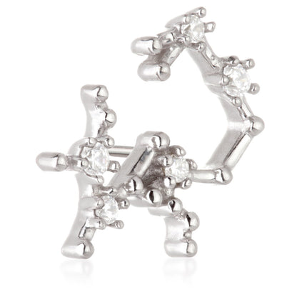 Sagittarius Threadless Jewelled Zodiac Constellation Pin Attachment
