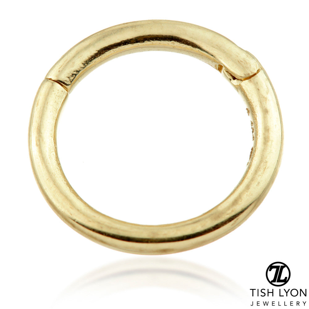 Eve 9ct Solid Gold Plain Hoop Earring