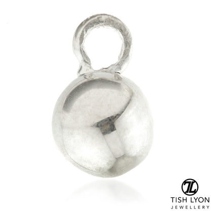 9 Carat Solid Gold Ball Hoop Charm for Hinge Segment Ring