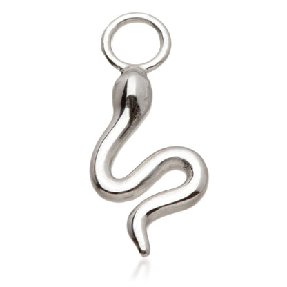 9 Carat Solid Gold Snake Hoop Charm for Hinge Segment Ring