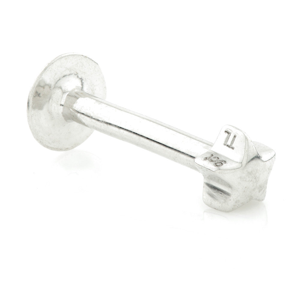 TL - 9ct Gold Star Labret - 1.2mm x 8mm