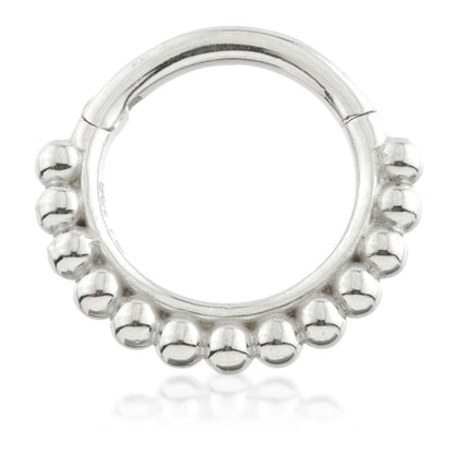 Solid Gold Ball Hinge Ring