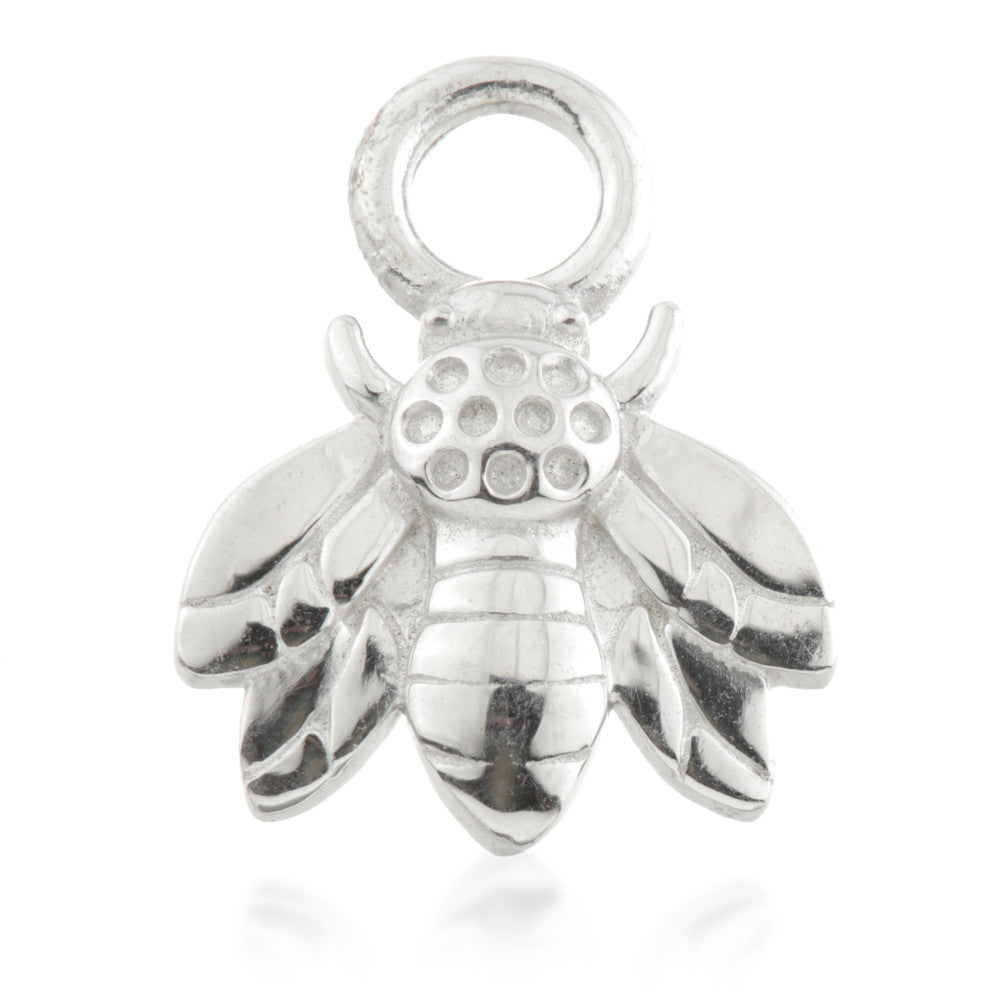 9 Carat Solid Gold Bee Hoop Charm for Hinge Segment Ring