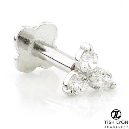 TL - Gold Gem Trinity Internal Labret