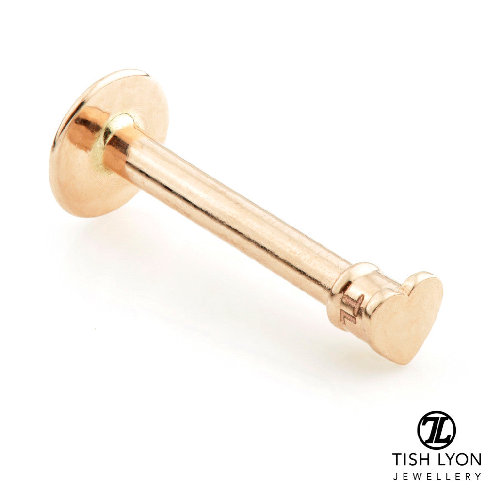 TL - Gold Heart Labret