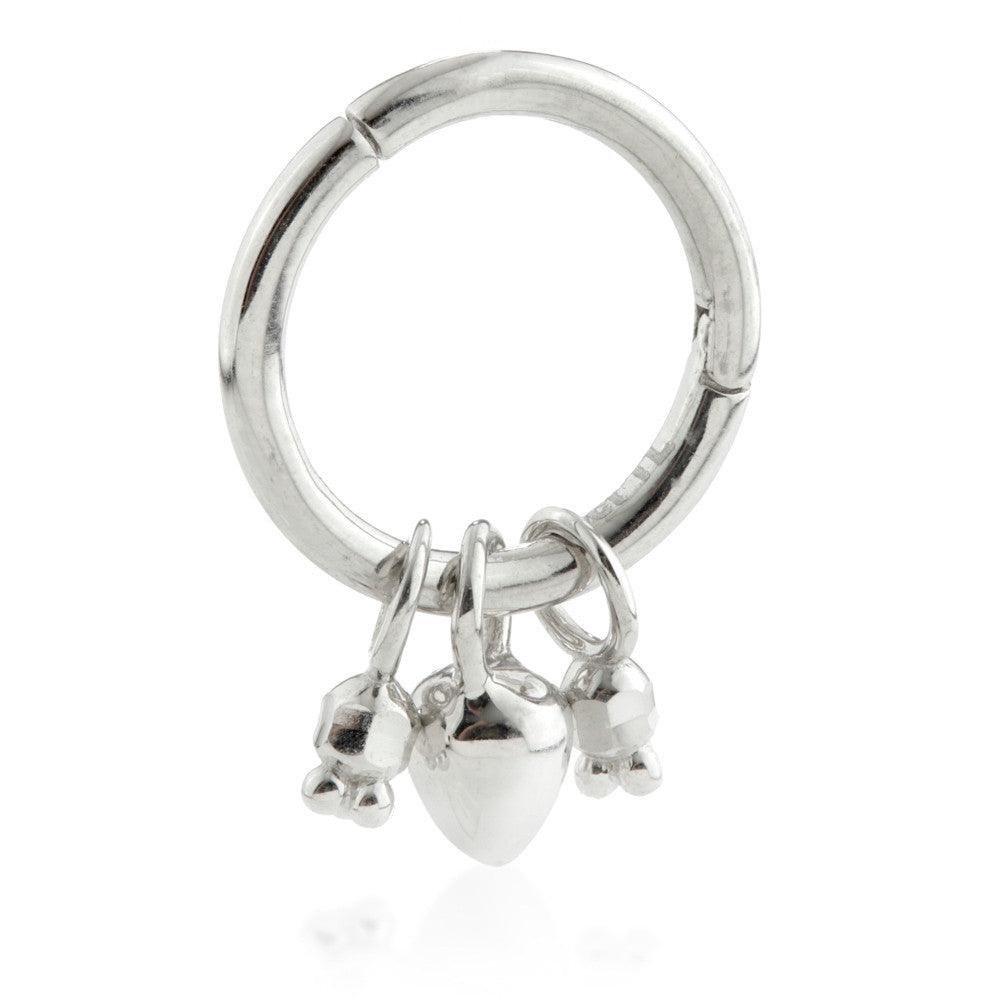TL - Gold Hinge Segment Ring with Tribal Charms