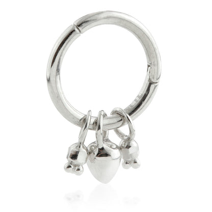 TL - Gold Hinge Segment Ring with Tribal Charms