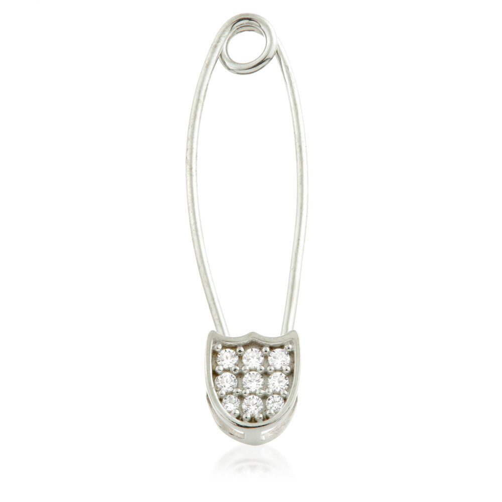 TL - Gold Jewelled Safety Pin